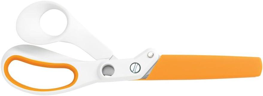 imageFiskars Amplify RazorEdge Fabric Shears Stainless Steel Blades For Thick Fabrics SoftGrip Handle 8in8 White