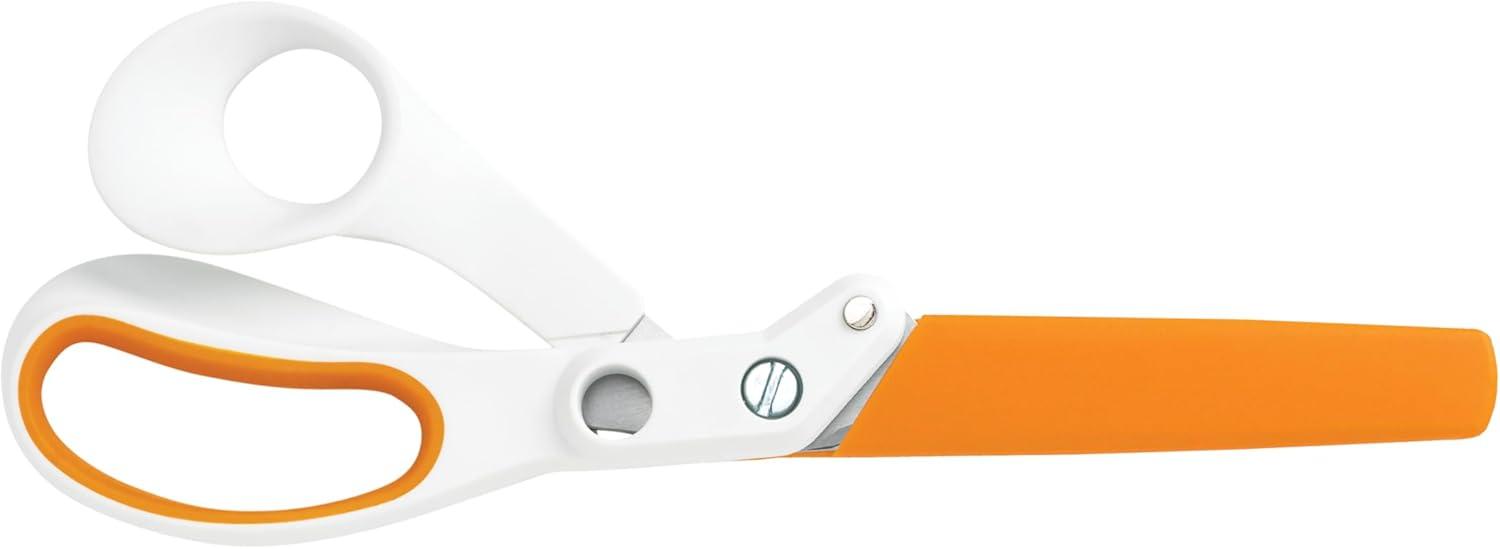 imageFiskars Amplify RazorEdge Fabric Shears Stainless Steel Blades For Thick Fabrics SoftGrip Handle 8inMixed Media 8