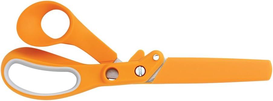 imageFiskars Amplify RazorEdge Fabric Shears Stainless Steel Blades For Thick Fabrics SoftGrip Handle 8inTraditional