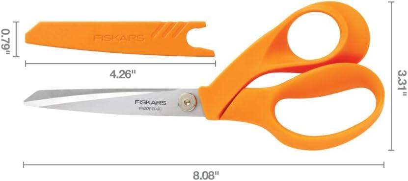 imageFiskars Crafts 8180 RazorEdge Fabric Shears 8Inch