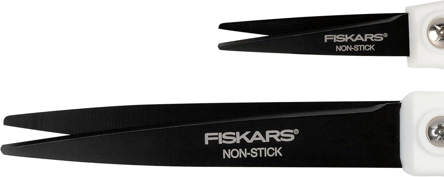 imageFiskars Everyday Fashion Scissors NonStick Stainless Steal Blades Forest Fern 2Pack 8 Inches and 5 Inches