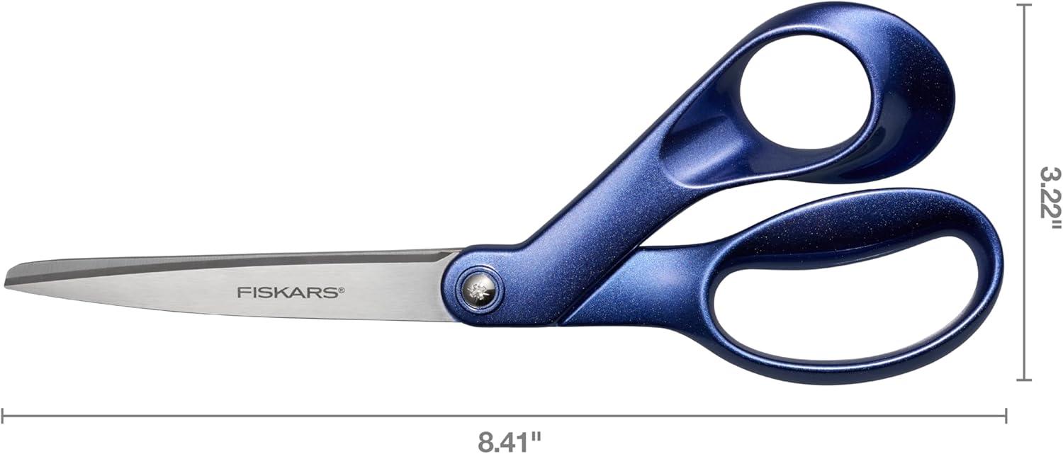 imageFiskars Explore Scissors Design Collection Blue Expanse 8 Inches