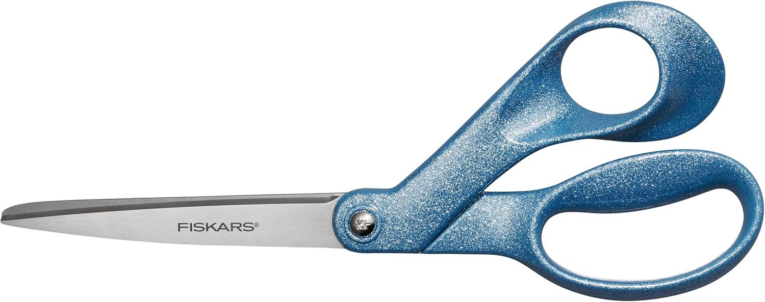 imageFiskars Explore Scissors Design Collection Glitter Digital Cloud 8 Inches
