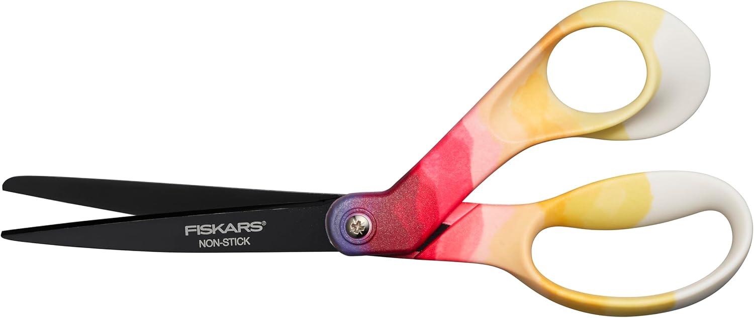imageFiskars Explore Scissors NonStick Blades Design Collection Daybreak 8 Inches