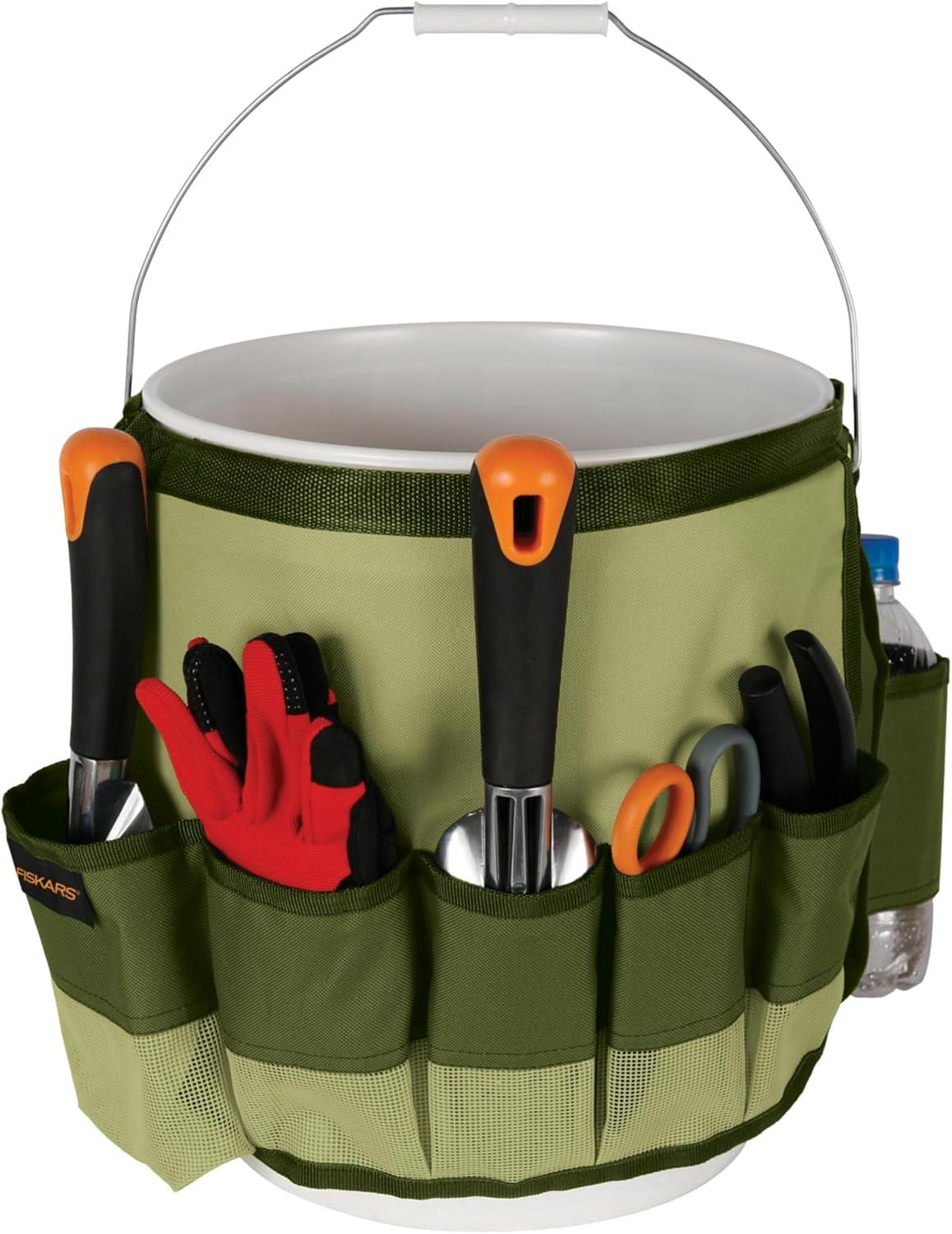 imageFiskars Garden Tool Bucket Caddy 5 Gal Bucket and Tools Not Included