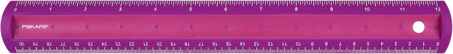 imageFiskars Kids 12quot Softgrip Ruler Color May Vary Back To School Supplies