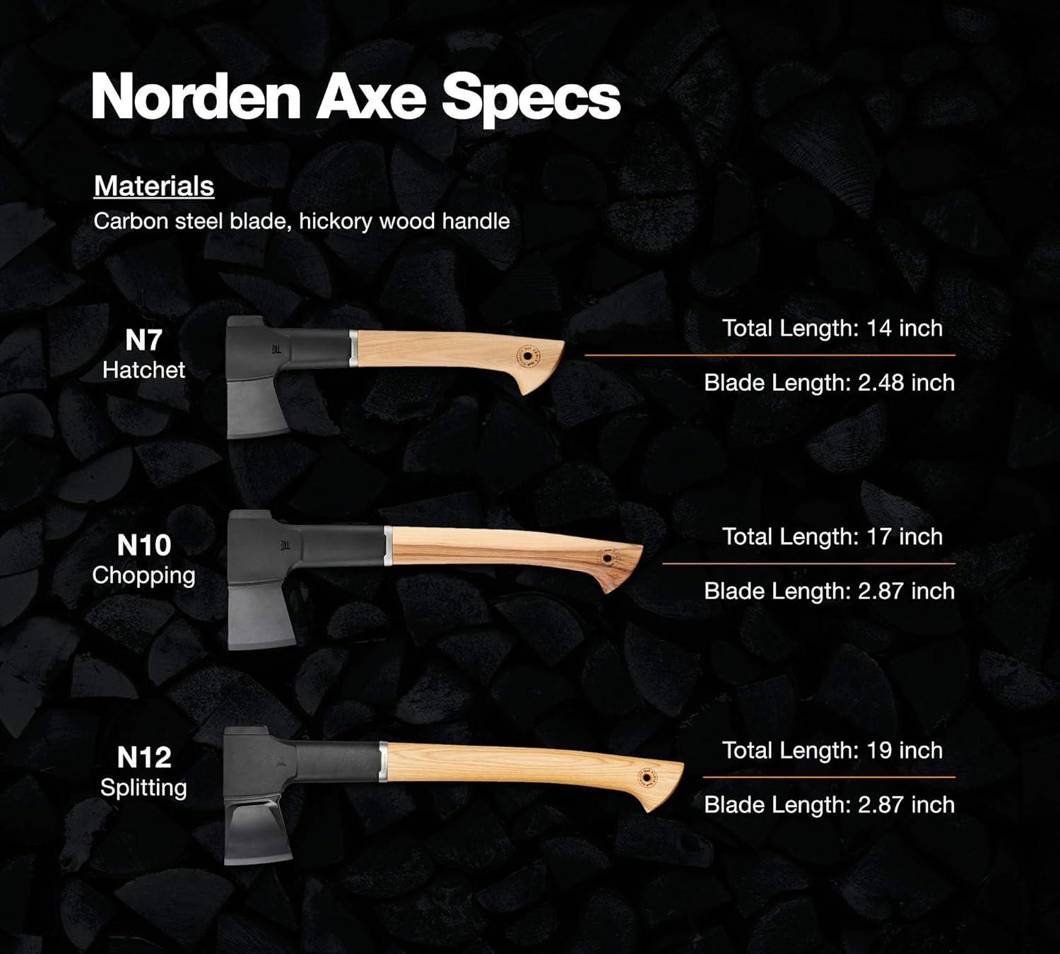 imageFiskars Norden N7 Hatchet with Recycled Leather Sheath 14 in