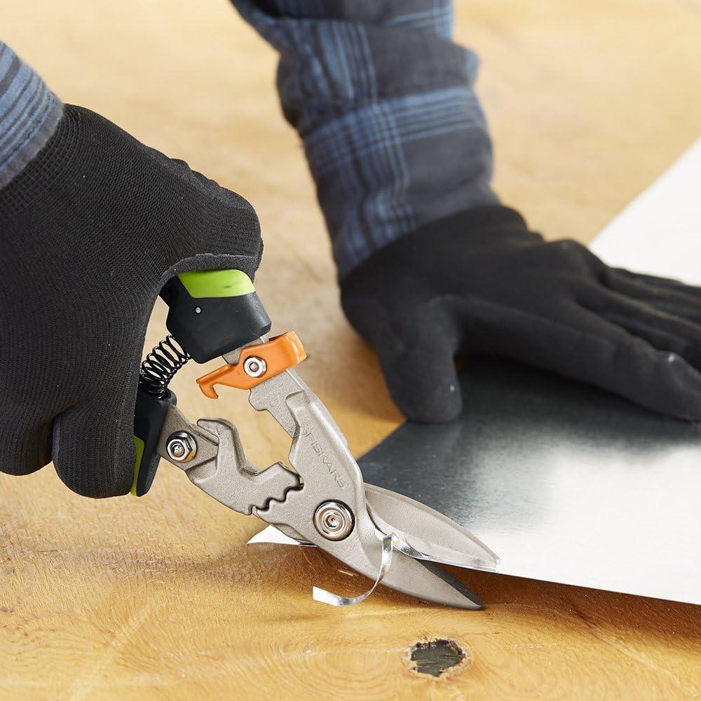 imageFiskars PowerGear Aviation Snips Right CutRight Cut