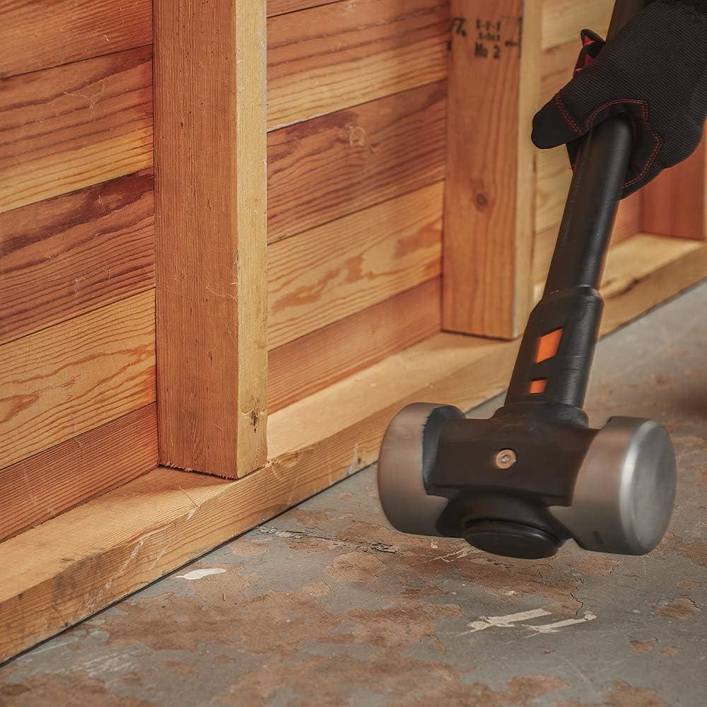 imageFiskars Pro Flat Face Sledge Hammer IsoCore Shock Control System Forged HeatTreated RustResistant Coating 12 lb 36 InchesDouble Flat Face 12 lb