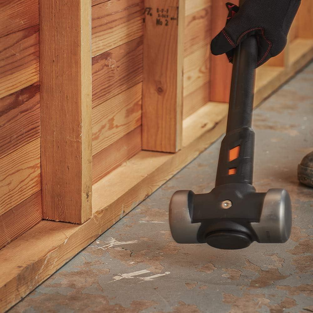 imageFiskars Pro Flat Face Sledge Hammer IsoCore Shock Control System Forged HeatTreated RustResistant Coating 12 lb 36 InchesDouble Flat Face 8 lb