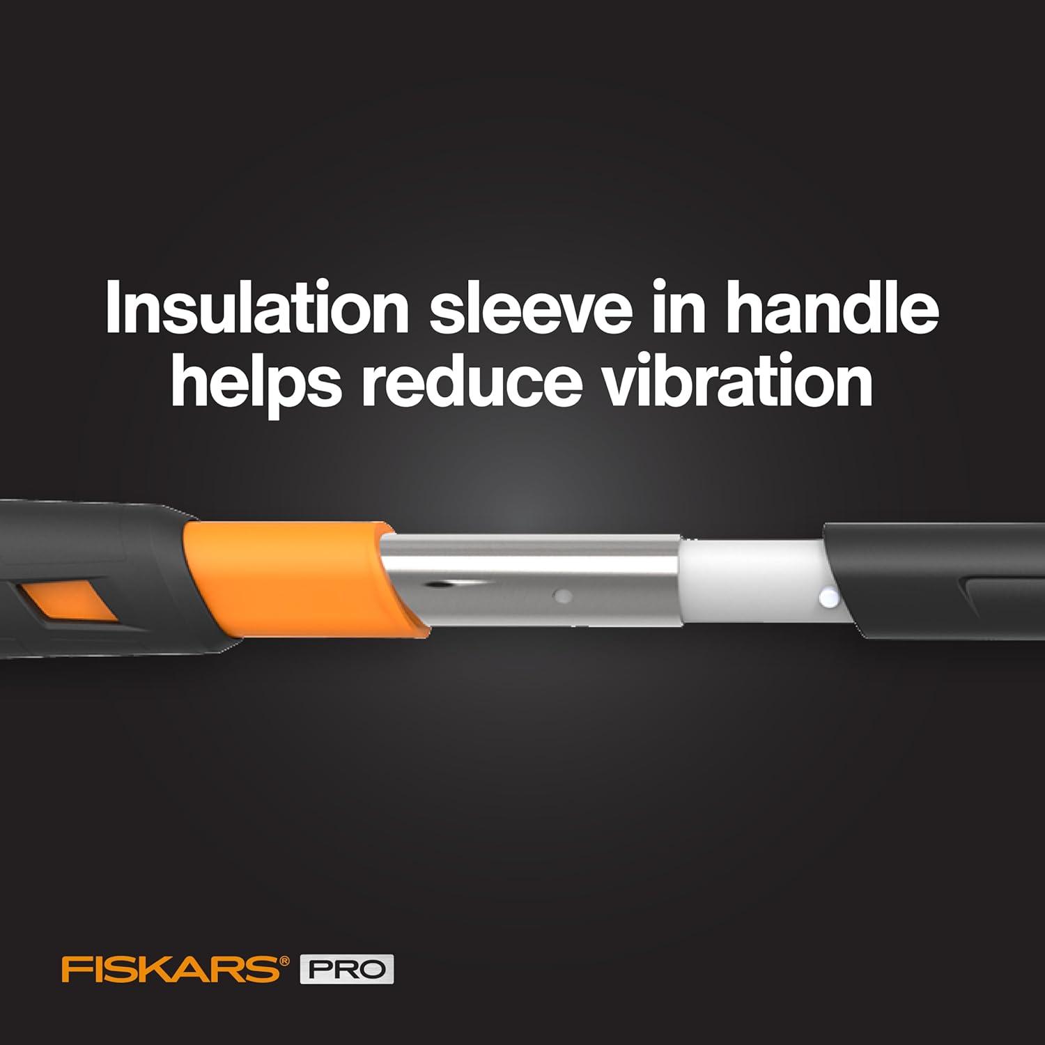 imageFiskars Pro Flat Face Sledge Hammer IsoCore Shock Control System Forged HeatTreated RustResistant Coating 12 lb 36 InchesSledge Hammer 10 lb