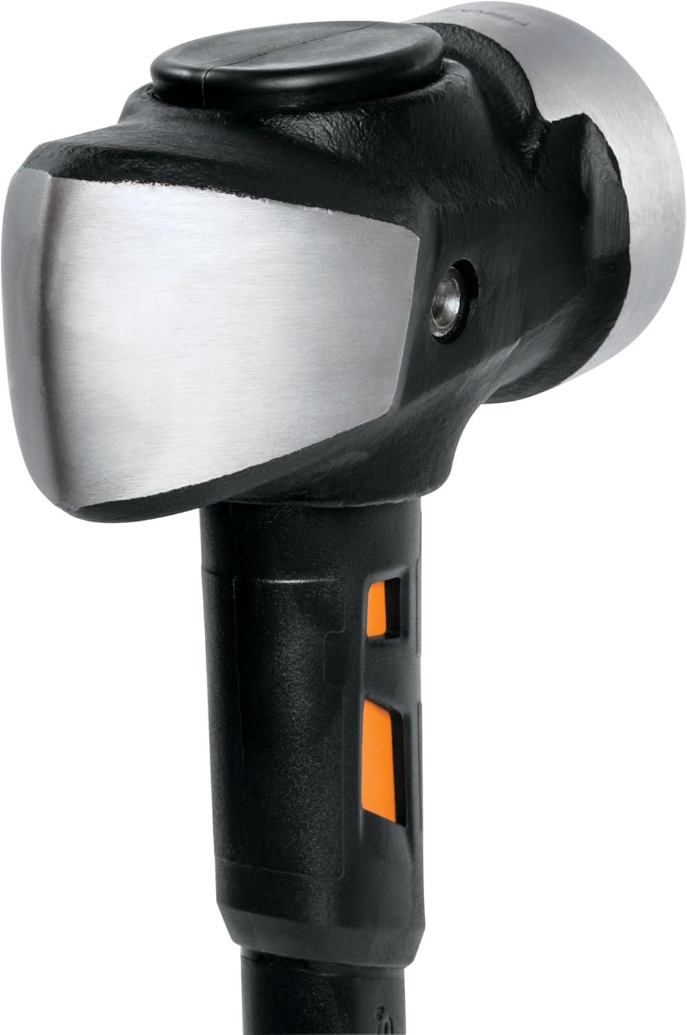 imageFiskars Pro Flat Face Sledge Hammer IsoCore Shock Control System Forged HeatTreated RustResistant Coating 12 lb 36 InchesSledge Hammer 8 lb