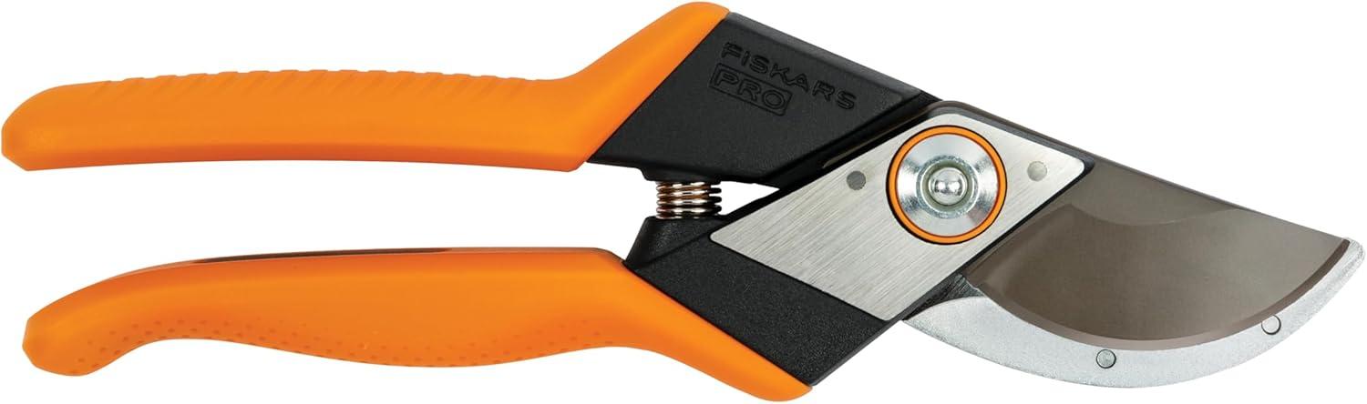 imageFiskars Pro Pruner Shears Garden Clippers Gardening Scissors with Sharp NonStick Steel Rust Resistant Blade