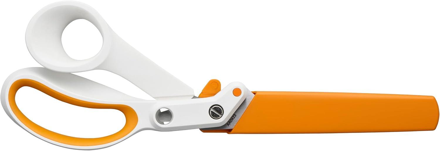 imageFiskars RazorEdge Fabric Scissors  8quot Heavy Duty Fabric Shears with SoftGrip Ergonomic Handle Premier Grade Stainless Steel BladesAmplify RazorEdge 10