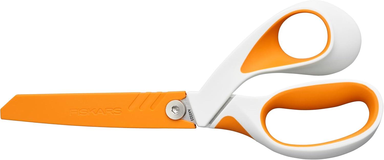 imageFiskars RazorEdge Fabric Scissors  8quot Heavy Duty Fabric Shears with SoftGrip Ergonomic Handle Premier Grade Stainless Steel BladesRazorEdge 8