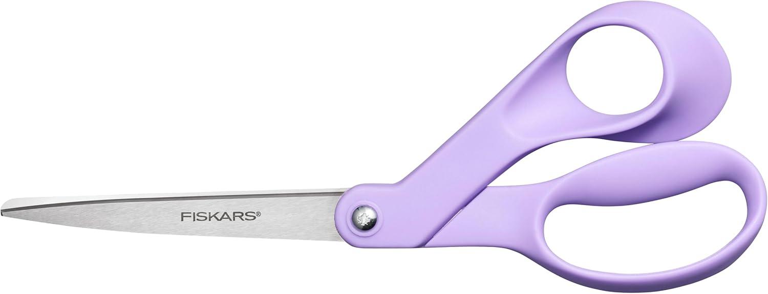 imageFiskars Ultra Lilac Scissors Explore Design Collection HighGrade Stainless Steel Blades and Ergonomic Handles for Arts and Crafts