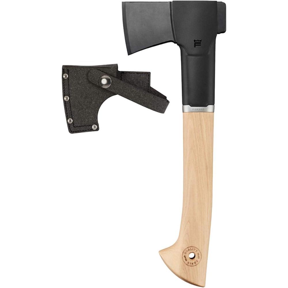 imageFiskars Norden N7 Hatchet with Recycled Leather Sheath 14 in
