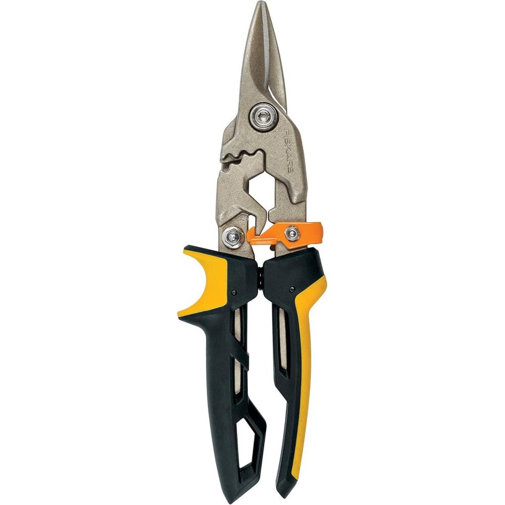 imageFiskars PowerGear Aviation Snips Right CutStraight Cut
