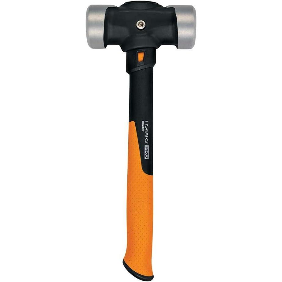 imageFiskars Pro Flat Face Sledge Hammer IsoCore Shock Control System Forged HeatTreated RustResistant Coating 12 lb 36 InchesDouble Flat Face 4 lb
