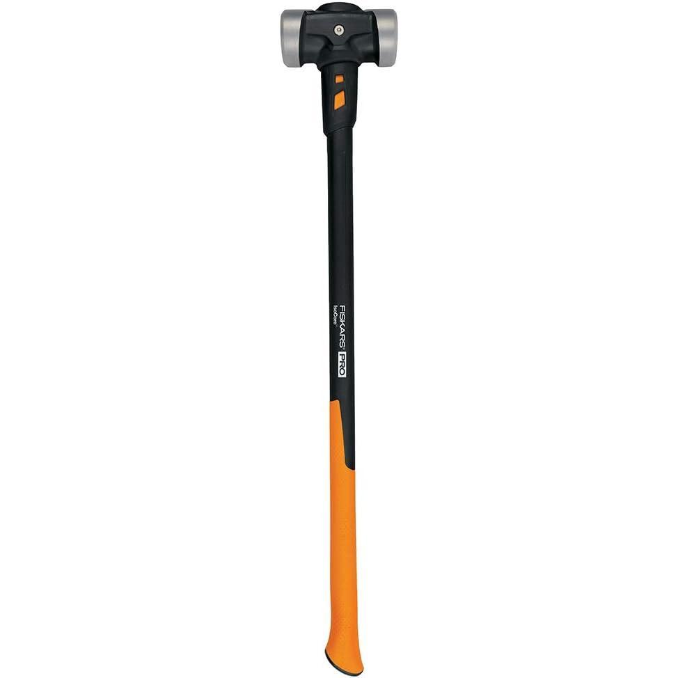 imageFiskars Pro Flat Face Sledge Hammer IsoCore Shock Control System Forged HeatTreated RustResistant Coating 12 lb 36 InchesDouble Flat Face 8 lb