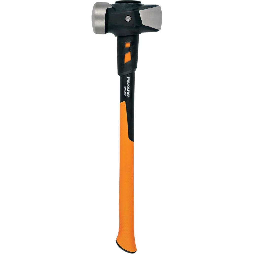 imageFiskars Pro Flat Face Sledge Hammer IsoCore Shock Control System Forged HeatTreated RustResistant Coating 12 lb 36 InchesSledge Hammer 8 lb