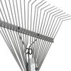 imageFiskars 3979301001 PRO Leaf Rake 65 Inch SilverPRO Leaf Rake