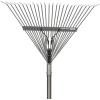 imageFiskars 3979301001 PRO Leaf Rake 65 Inch SilverPRO Leaf Rake