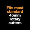 imageFiskars 45mm Rotary Blade 2Pack Replacement Blades for Rotary Cutters Precision Cutting for Quilting and Sewing1 Pack  Premium