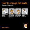 imageFiskars 45mm Rotary Blade 2Pack Replacement Blades for Rotary Cutters Precision Cutting for Quilting and Sewing2 Pack  Titanium