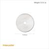 imageFiskars 45mm Rotary Blade 2Pack Replacement Blades for Rotary Cutters Precision Cutting for Quilting and Sewing2 Pack  Titanium