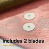 imageFiskars 45mm Rotary Blade 2Pack Replacement Blades for Rotary Cutters Precision Cutting for Quilting and Sewing2 Pack  Titanium