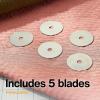 imageFiskars 45mm Rotary Blade 2Pack Replacement Blades for Rotary Cutters Precision Cutting for Quilting and Sewing5 Pack  Standard