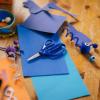 imageFiskars 5quot LeftHanded PointedTip Scissors for Kids Ages 47 Scissors for School or Crafting Back to School Supplies BlackBlue