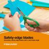 imageFiskars 5quot LeftHanded PointedTip Scissors for Kids Ages 47 Scissors for School or Crafting Back to School Supplies BlackRed