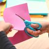 imageFiskars 5quot LeftHanded PointedTip Scissors for Kids Ages 47 Scissors for School or Crafting Back to School Supplies BlackTurquoise