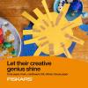 imageFiskars 5quot Softgrip LeftHanded PointedTip Scissors for Kids Ages 47 LeftHanded Scissors for School or Crafting Back to School Supplies Blue LightningRed Lightning