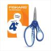 imageFiskars 5quot Softgrip LeftHanded PointedTip Scissors for Kids Ages 47 LeftHanded Scissors for School or Crafting Back to School Supplies Blue LightningBlue Lightning