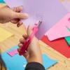 imageFiskars 5quot Softgrip LeftHanded PointedTip Scissors for Kids Ages 47 LeftHanded Scissors for School or Crafting Back to School Supplies Blue LightningPinkTurquoise Floral