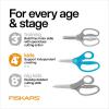 imageFiskars 5quot Softgrip LeftHanded PointedTip Scissors for Kids Ages 47 LeftHanded Scissors for School or Crafting Back to School Supplies Blue LightningBlue Lightning