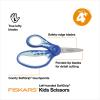 imageFiskars 5quot Softgrip LeftHanded PointedTip Scissors for Kids Ages 47 LeftHanded Scissors for School or Crafting Back to School Supplies Blue LightningBlue Lightning