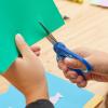 imageFiskars 5quot Softgrip LeftHanded PointedTip Scissors for Kids Ages 47 LeftHanded Scissors for School or Crafting Back to School Supplies Blue LightningBlue Lightning
