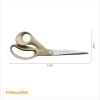 imageFiskars 8quot Recycled Fabric Scissors  Sustainable and Sharp Craft Scissors for Sewing  Craft and Fabric Cutting  Beige9 Inch