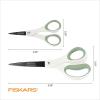 imageFiskars All Purpose Scissors 2Pack  High Performance and Designed for Comfort and Cutting Sticky Materials  Sharp to Cut But Soft to Hold  Perfect for Everyday the Office and Arts ampamp Crafts2 Pack