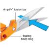 imageFiskars Amplify RazorEdge Fabric Shears Stainless Steel Blades For Thick Fabrics SoftGrip Handle 8inAmplify 10