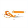 imageFiskars Amplify RazorEdge Fabric Shears Stainless Steel Blades For Thick Fabrics SoftGrip Handle 8inAmplify 10