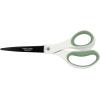 imageFiskars Everyday Fashion Scissors 8quot NonStick Stainless Steel Blades White and Green Cuts Sticky Materials Like Tape and Glue