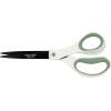 imageFiskars Everyday Fashion Scissors 8quot NonStick Stainless Steel Blades White and Green Cuts Sticky Materials Like Tape and Glue