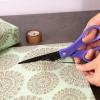 imageFiskars Everyday Fashion Scissors 8quot NonStick Stainless Steel Blades White and Green Cuts Sticky Materials Like Tape and Glue