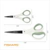 imageFiskars Everyday Fashion Scissors NonStick Stainless Steal Blades Forest Fern 2Pack 8 Inches and 5 Inches