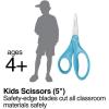 imageFiskars Kids 3Piece School Set with NonStick Scissors Ruler and Pencil Sharpener Fun Ice Cream Pattern School Supplies for Ages 4Ice Cream Pattern